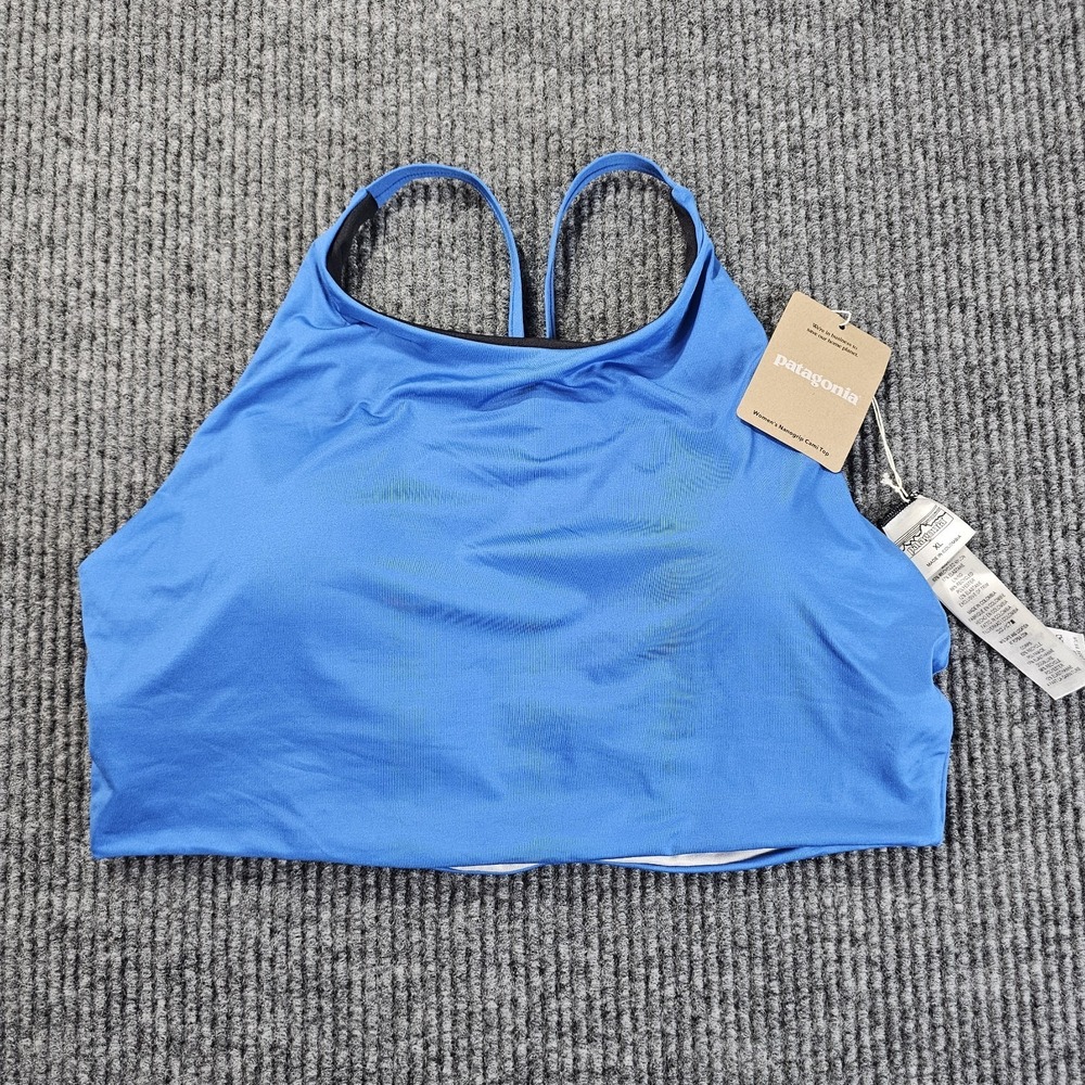 NWT PATAGONIA Nanogrip Cami Bikini Activewear Top in Vessel Blue SIZE XL